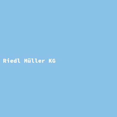 Manufacturer: Riedl Müller KG