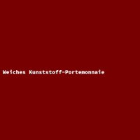 Weiches Kunststoff-Portemonnaie