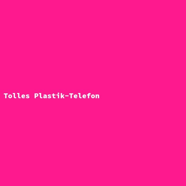 Tolles Plastik-Telefon