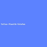 Tolles Plastik-Telefon